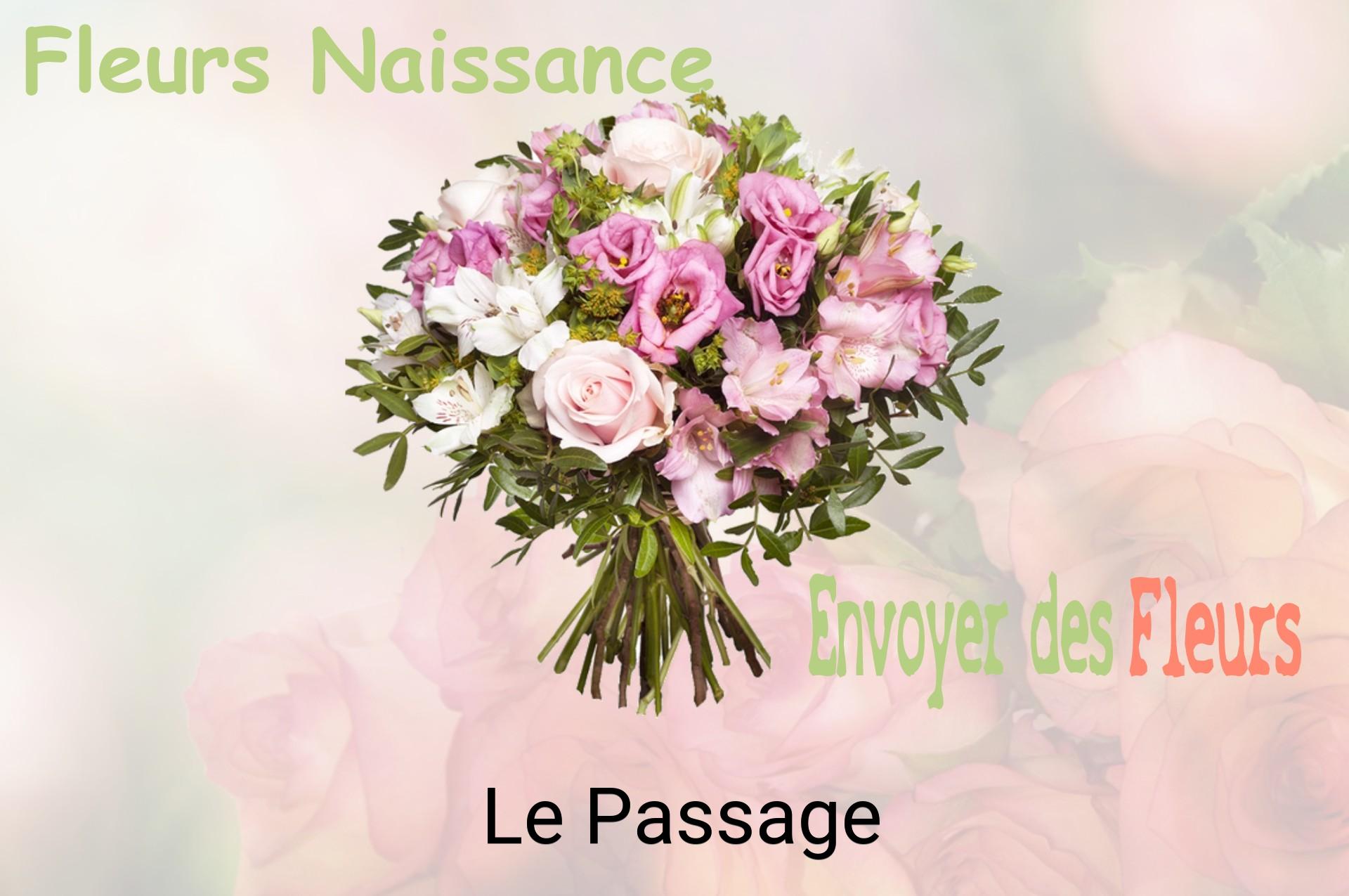 Bouquet de fleurs de naissance livré à Le Passage